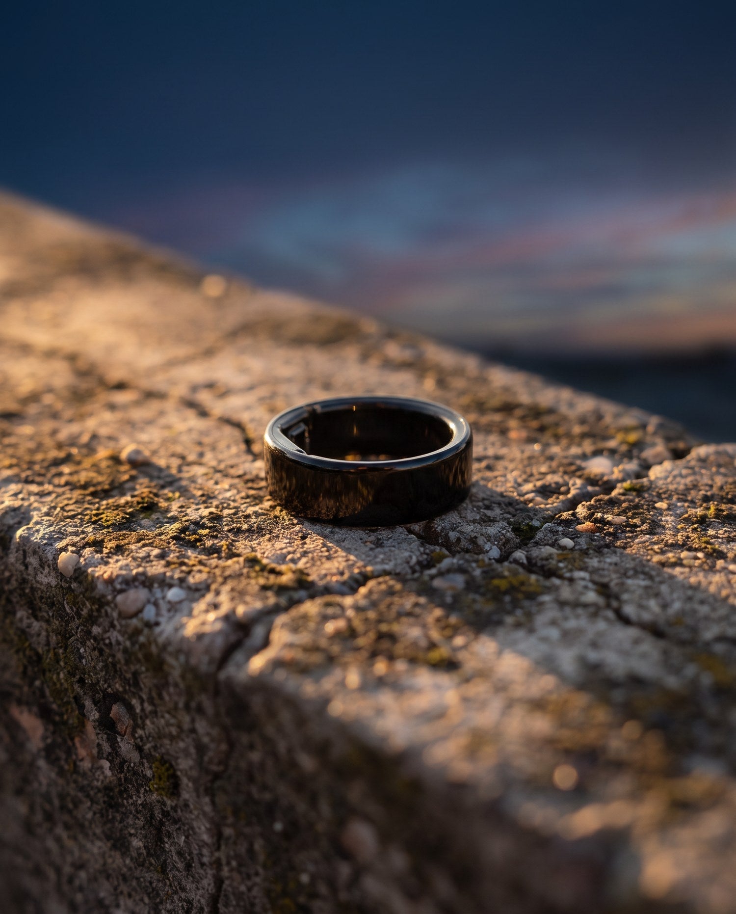 EXO Nova ring in Black, at dusk