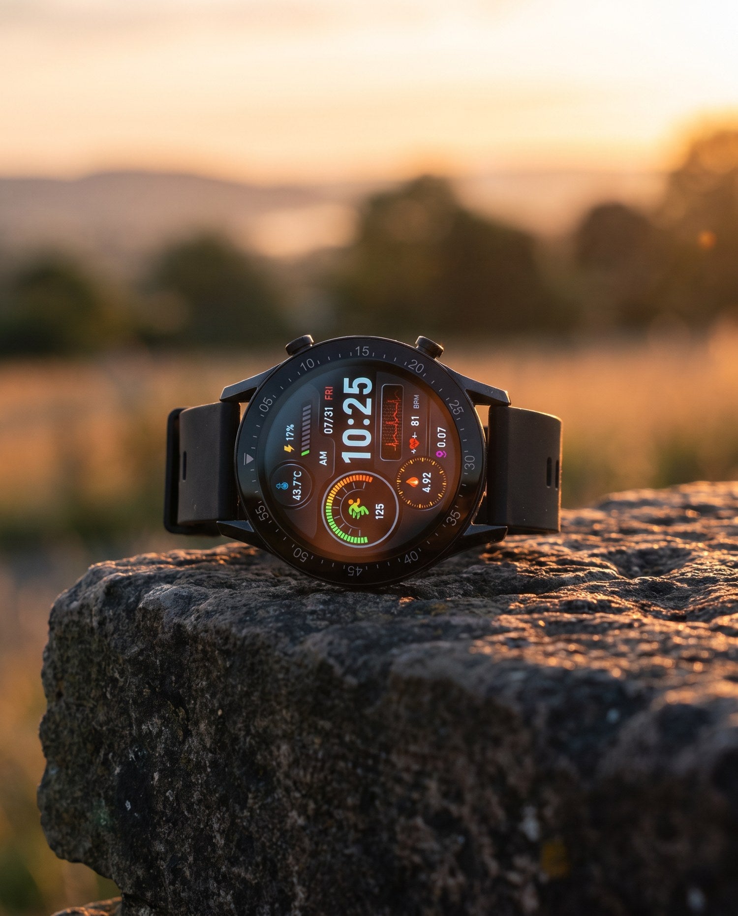 EXO Horizon at sunset on stone
